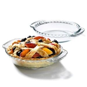 Anchor Hocking 6.75” Mini Glass Pie Plates | Individual Size |Set of 2